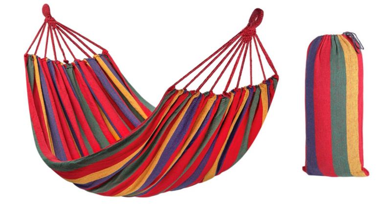 Hamak 1 Osobowy Tutumi 480142B Czerwony 265X90X1Cm 1Szt