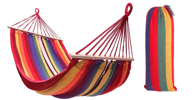 Hamak 1 Osobowy Tutumi 480144B Żółty 250X90X1Cm 1Szt