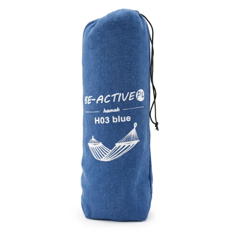 Hamak Be-active.pl huśtawka ogrodowy dwuosobowy niebieski 1szt