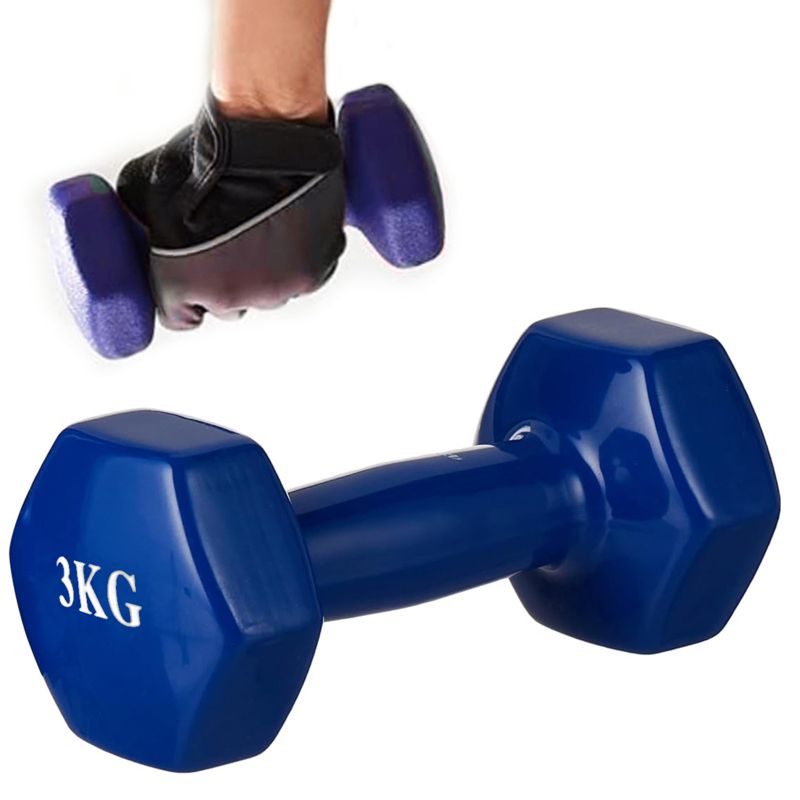 Hantel żeliwny powlekany 3kg Fixem 1szt.