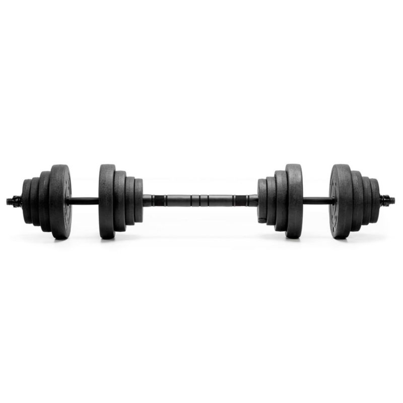 Hantle do treningu siłowego Actiget 20 kg regulowane zestaw gryf, sztanga 2x10 kg 1 kpl.