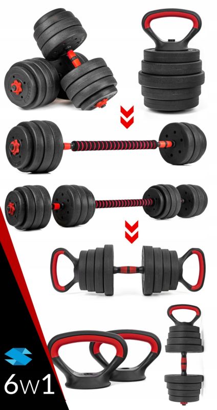 Hantle regulowane Sapphire SG-1120K 2x20KG sztanga kettlebell, 1 kpl