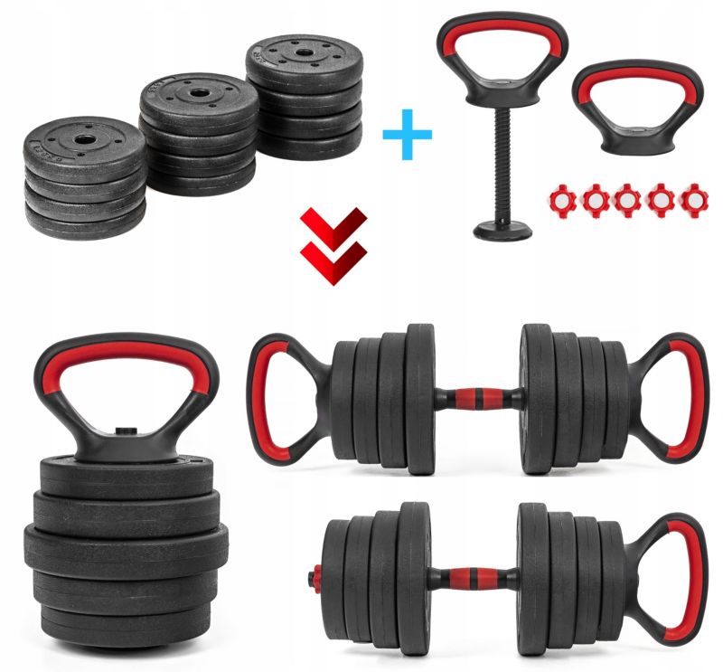 Hantle regulowane Sapphire SG-1120K 2x20KG sztanga kettlebell, 1 kpl