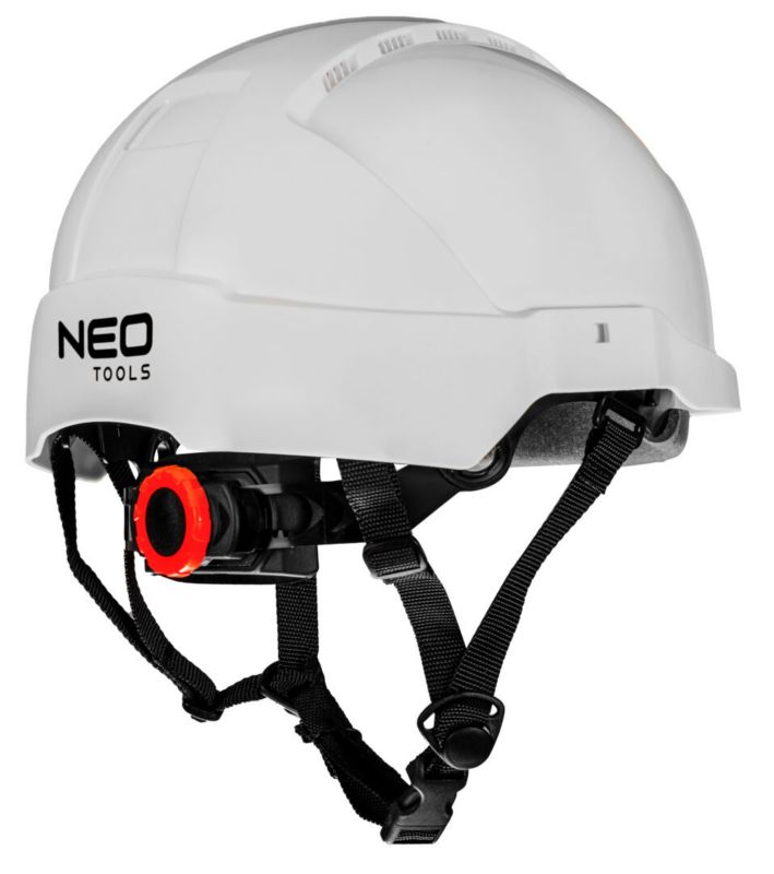 Hełm przemysłowy NEO TOOLS do pracy na wysokościach, biały 1 szt