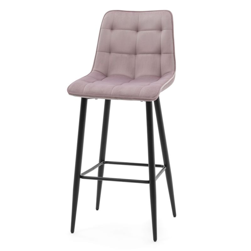 Hoker barowy tapicerowany New Home CHIC różowy welurowy bluvel 1 szt.