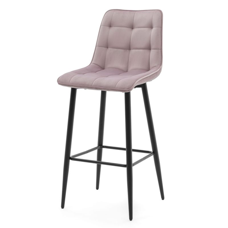Hoker barowy tapicerowany New Home CHIC różowy welurowy bluvel 1 szt.