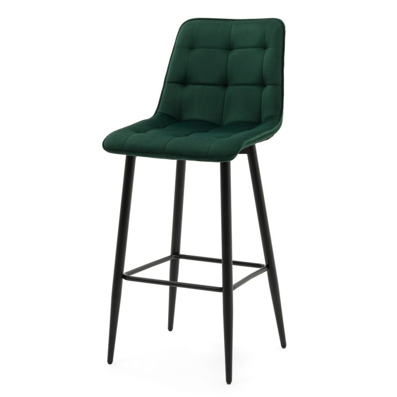 Hoker barowy tapicerowany New Home CHIC zielony welurowy bluvel 1 szt.