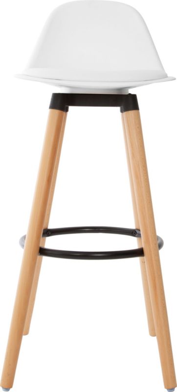 Hoker Maxon na drewnianych nogach Atmosphera biały 92 cm 1 szt.
