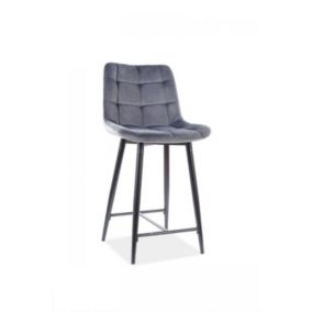 Hoker Signal niski CHIC H-2 VELVET szary 1 szt