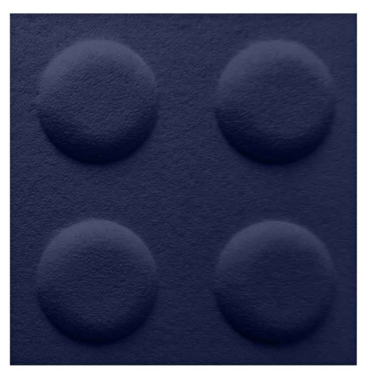 HomeAndMe Panel akustyczny w kształcie klocka 3D z filcu PET 30x30cm, ekologiczna mata ścienna, miękka i wygłuszająca, 1szt.