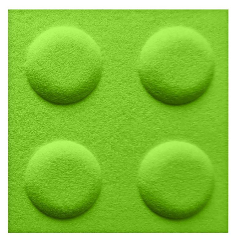 HomeAndMe Panel akustyczny w kształcie klocka 3D z filcu PET 30x30cm, ekologiczna mata ścienna, miękka i wygłuszająca, 1szt.