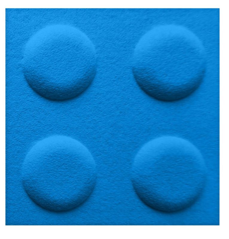 HomeAndMe Panel akustyczny w kształcie klocka 3D z filcu PET 30x30cm, ekologiczna mata ścienna, miękka i wygłuszająca , 1szt.