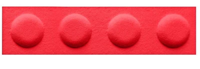 HomeAndMe Panel akustyczny w kształcie klocka 3D z filcu PET 60x15cm, ekologiczna mata ścienna, miękka i wygłuszająca, 1szt.