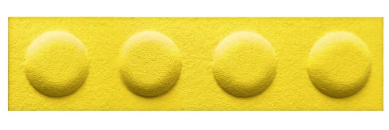 HomeAndMe Panel akustyczny w kształcie klocka 3D z filcu PET 60x15cm, ekologiczna mata ścienna, miękka i wygłuszająca , 1szt.