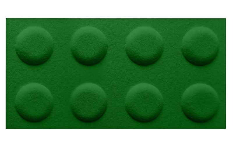 HomeAndMe Panel akustyczny w kształcie klocka 3D z filcu PET 60x30cm, ekologiczna mata ścienna, miękka i wygłuszająca, 1szt.