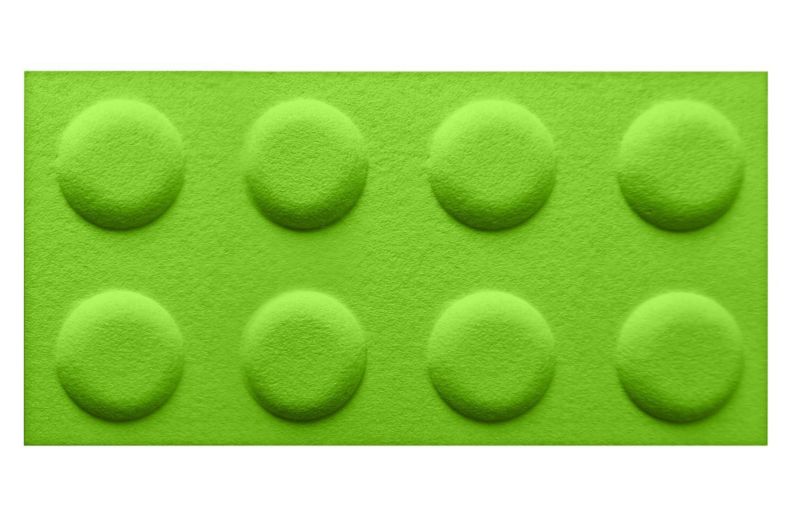 HomeAndMe Panel akustyczny w kształcie klocka 3D z filcu PET 60x30cm, ekologiczna mata ścienna, miękka i wygłuszająca, 1szt.