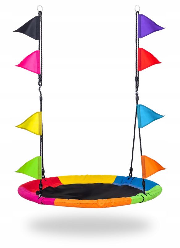 Huśtawka dla dzieci Sapphire bocianie gniazdo 110 cm ogrodowa kolorowa 1 szt.