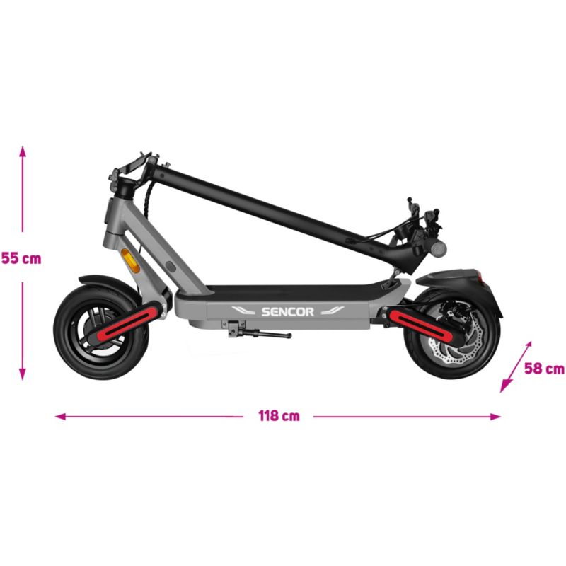 Hulajnoga Elektryczna Sencor Scooter S71 Dark 500W 1szt