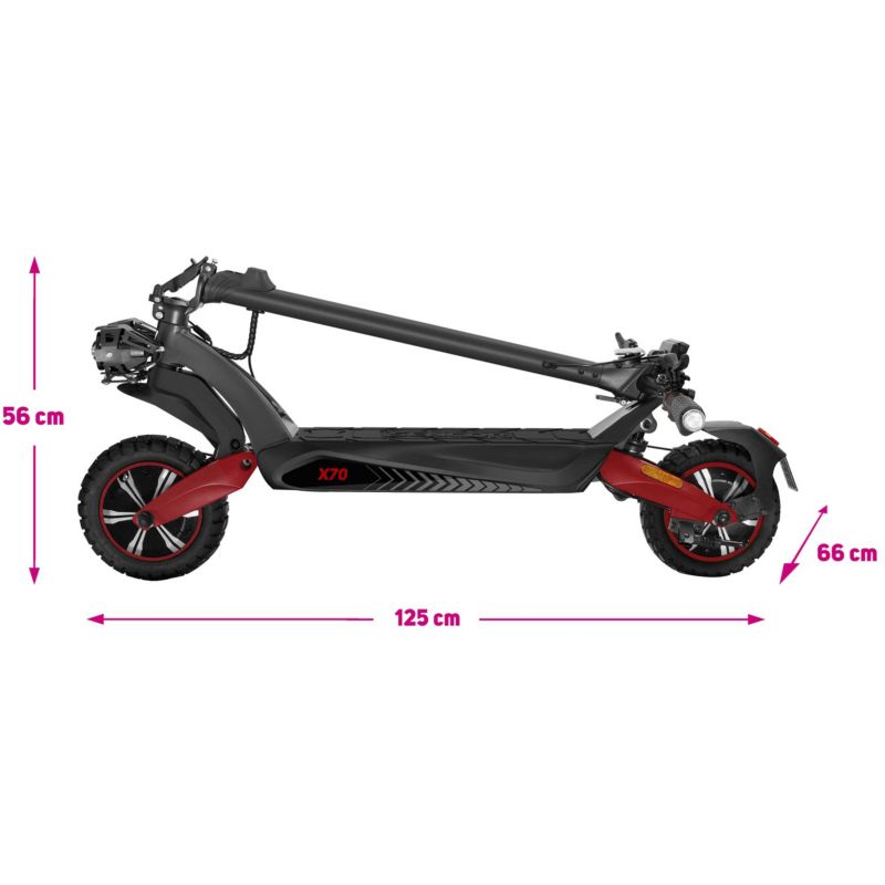Hulajnoga Elektryczna Sencor Scooter X70 OFF-ROAD 1000W (2x500W) 65km  1szt