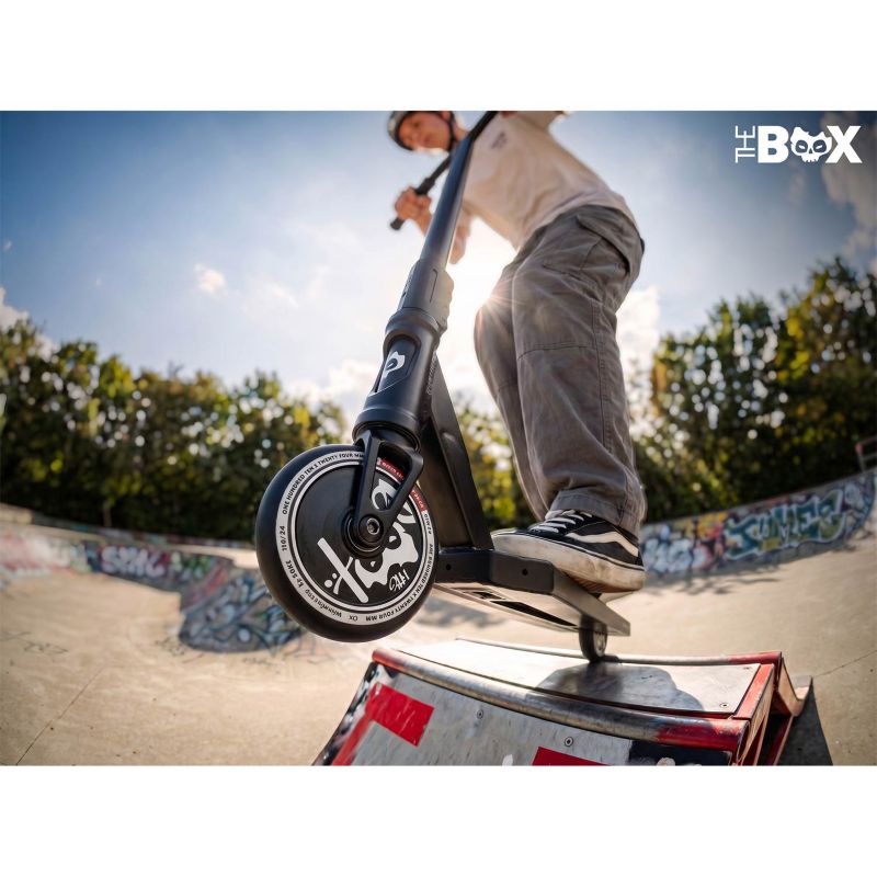 Hulajnoga wyczynowa Soke Box czarny SCS ABEC-9 Max Deck 140x553mm XXL zestaw 1szt.