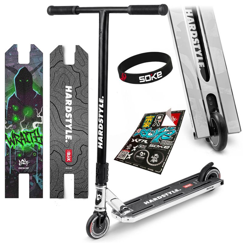 Hulajnoga wyczynowa Soke Box SCS ABEC-9 Max Deck 140x553mm XXL zestaw chrom 1szt.