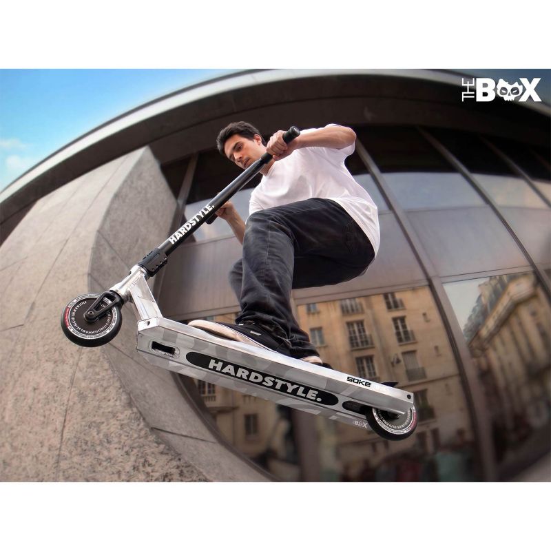 Hulajnoga wyczynowa Soke Box SCS ABEC-9 Max Deck 140x553mm XXL zestaw chrom 1szt.