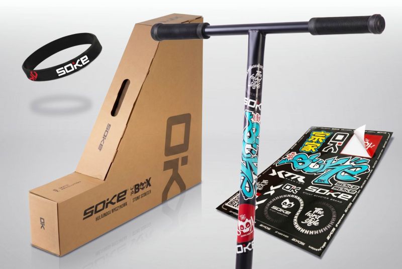 Hulajnoga wyczynowa Soke Box srebrno-czarny SCS ABEC-9 Hollow Core 110 mm 1szt.