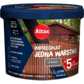 Impregnat Altax Jedna Warstwa antracyt 9 l