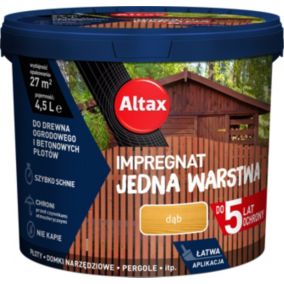 Impregnat Altax Jedna Warstwa dąb 4,5 l