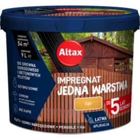 Impregnat Altax Jedna Warstwa dąb 9 l