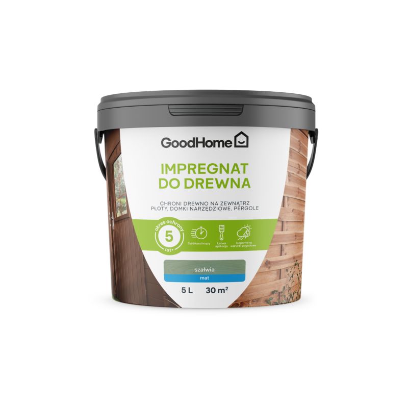 Impregnat do drewna GoodHome szałwia 5 l