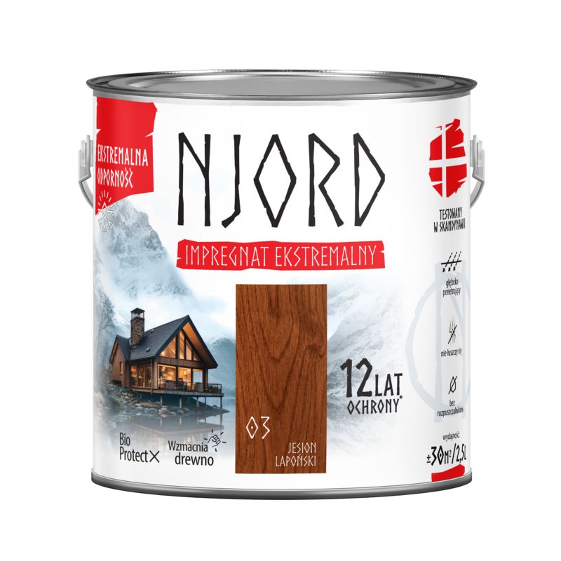 Impregnat do drewna Njord jesion lapoński 2,5 l
