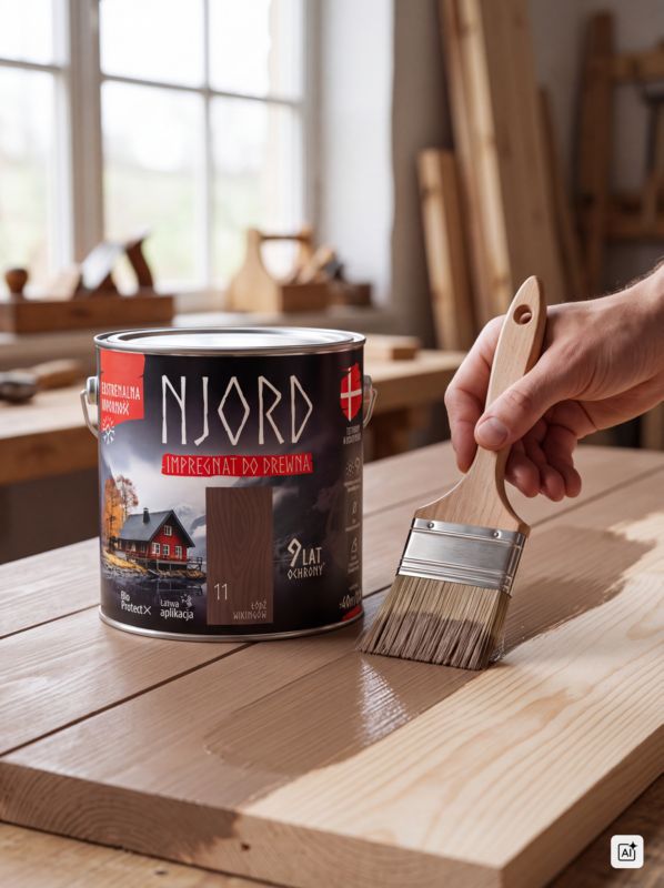 Impregnat do drewna Njord łódź wikingów 2,5 l