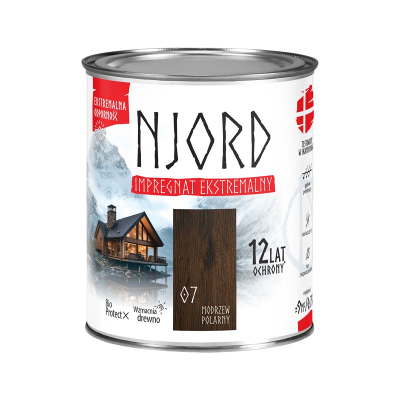 Impregnat do drewna Njord modrzew polarny 0,75 l