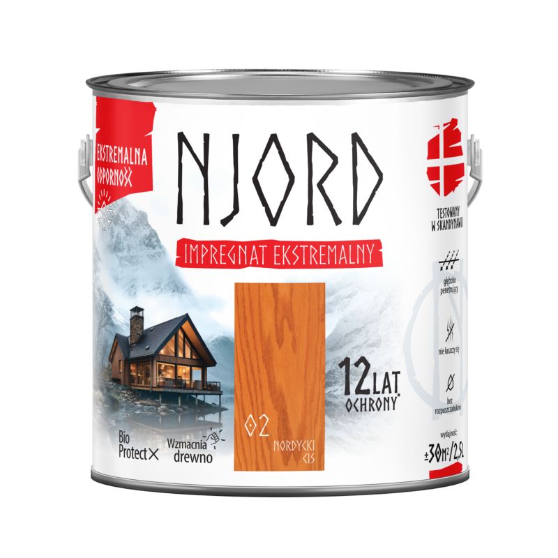 Impregnat do drewna Njord nordycki cis 2,5 l