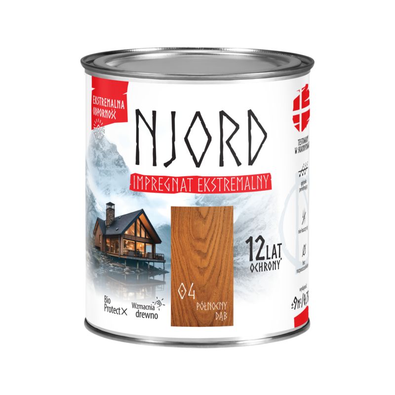 Impregnat do drewna Njord północny dąb 0,75 l