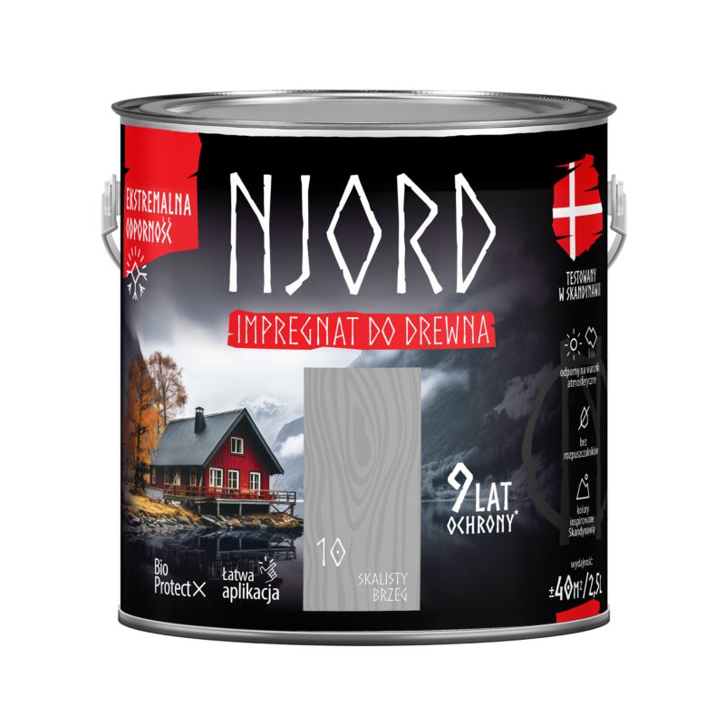 Impregnat do drewna Njord skalisty brzeg 2,5 l