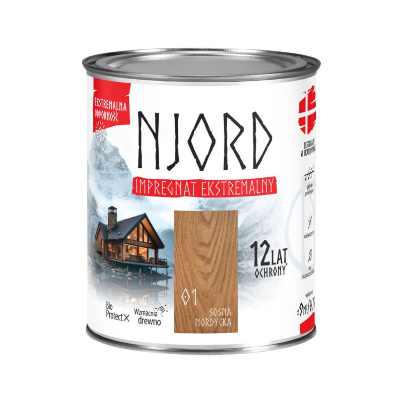 Impregnat do drewna Njord sosna nordycka 0.75 l