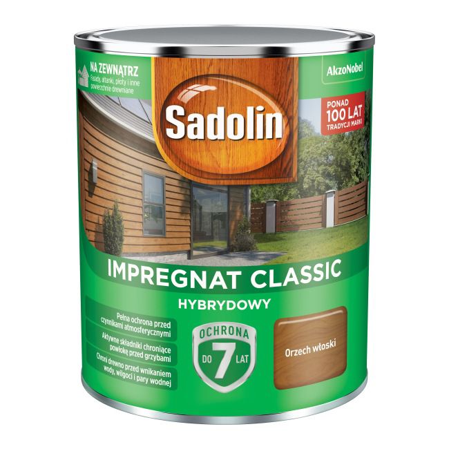 Impregnat do drewna Sadolin Hybrydowy orzech włoski 0,75 l