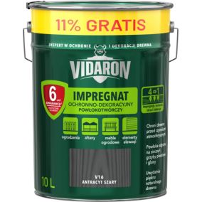Impregnat do drewna Vidaron antracyt 9 l + 11%