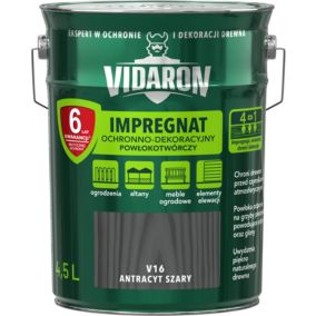 Impregnat do drewna Vidaron antracyt szary 4,5 l