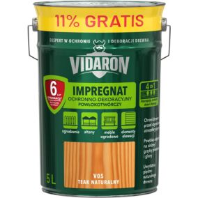 Impregnat do drewna Vidaron teak naturalny 4,5 l + 11%