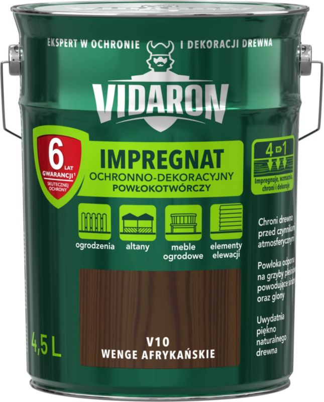 Impregnat do drewna Vidaron wenge afrykańskie 4,5 l