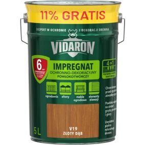 Impregnat do drewna Vidaron złoty dąb 4,5 l + 11%