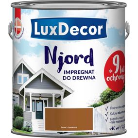 Impregnat do elewacji drewnianych Njord Luxdecor kawa i cynamon 2,5 l