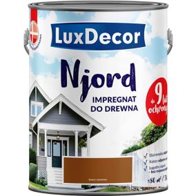 Impregnat do elewacji drewnianych Njord Luxdecor kawa i cynamon 5 l