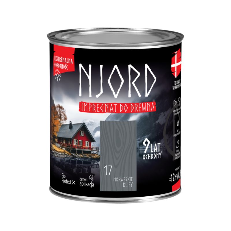 Impregnat do elewacji drewnianych Njord Luxdecor norweskie klify 0,75 l