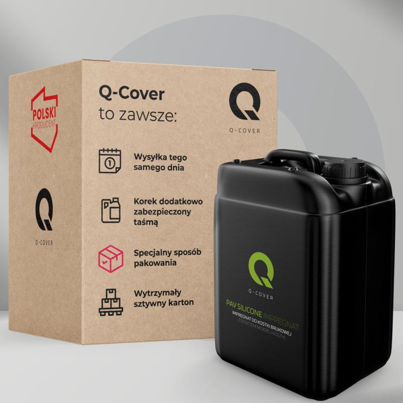Impregnat do Kostki Brukowej z Efektem Mokrej Kostki Q-Cover Bezbarwny 10L