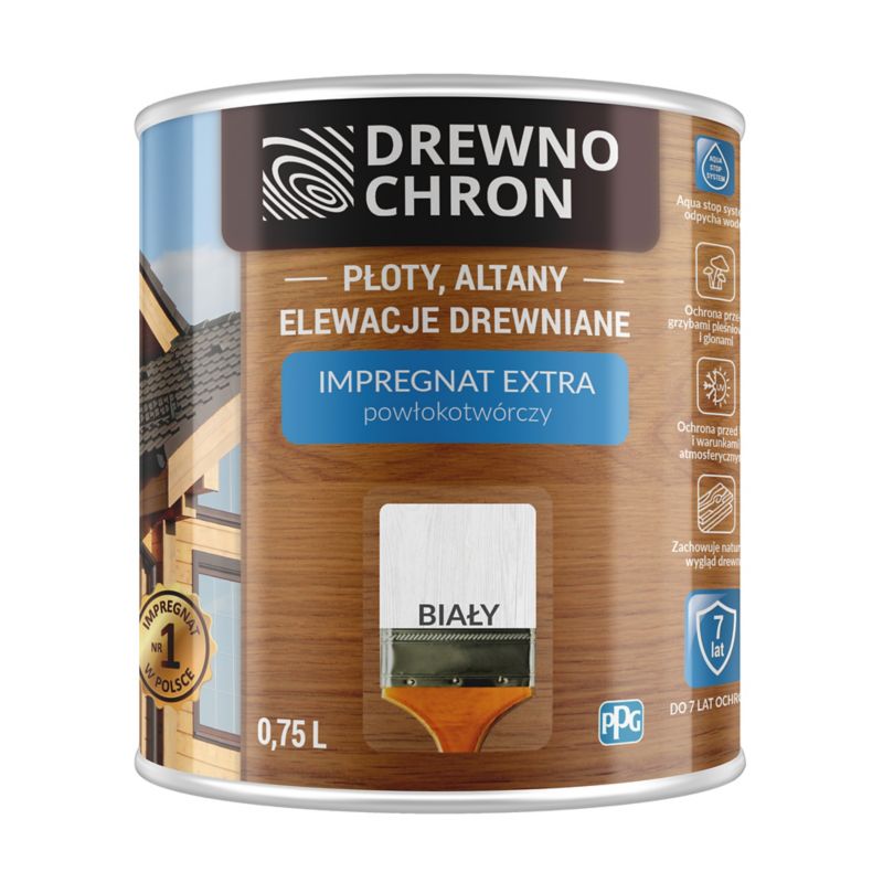 Impregnat Drewnochron Extra Powłokotwórczy biały 0,75 l