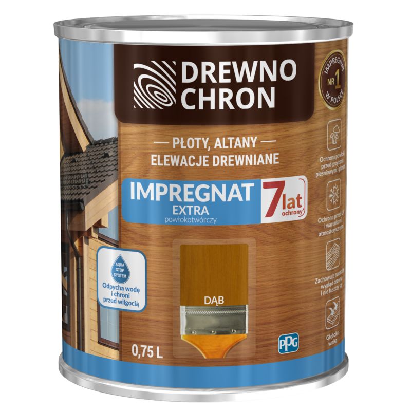 Impregnat Drewnochron Extra Powłokotwórczy dąb 0,75 l
